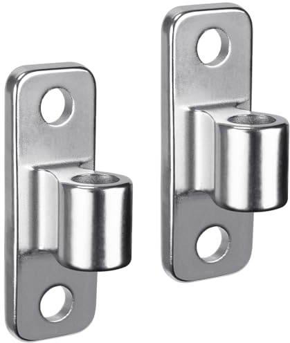 Insaga Torscharnier, 2 Stück Shwerlast Gartentor Augenscharnier Platte mit 16mm Loch (100 x 35mm) Edelstahl Metall Zauntor Torangel Torband für/Bauernhoftor/Feldtor/Holzzaun, Vertikal