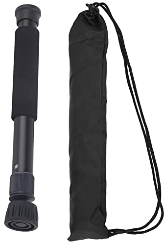 Monopiede a 6 Sezioni, Asta di Supporto Telescopica per Monopiede Fotografico in Alluminio, Piedini Rimovibili, Dimensione Pieghevole 28 Cm, Fino a 122 Cm, Carico 5 Kg (P-256A)