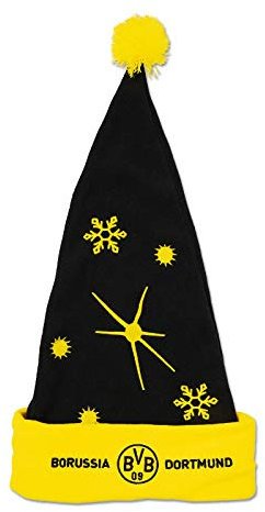 Dortmund Borussia BVB Weihnachtsmütze Wintermütze (DE/NL/SE/PL, Alphanumerisch, Einheitsgröße, schwarz/gelb)