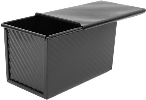 GLOGLOW Carbon Steel Bread Pan, Non-Stick Quick Bread Baking Tin with Lid for Home and Professional Bakers, Cakes and Fast Baking