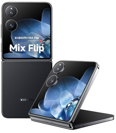 Xiaomi Mix Flip - Smartphone de 12+512GB, Lentes Leica Summilux, Snapdragon 8 Gen 3, Pantalla Exterior de 4,01 e Interior de 6,86 120Hz, HyperCharge 67W, Negro (Versión ES)
