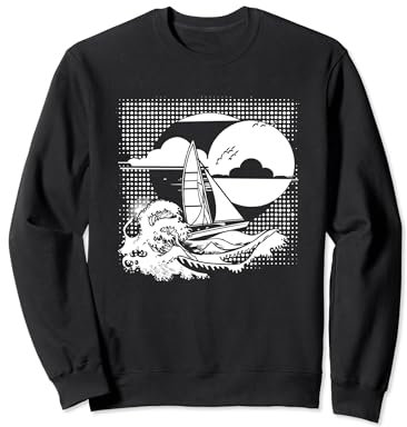 Lustiges Segeln Segelliebhaber Segelboot Sweatshirt