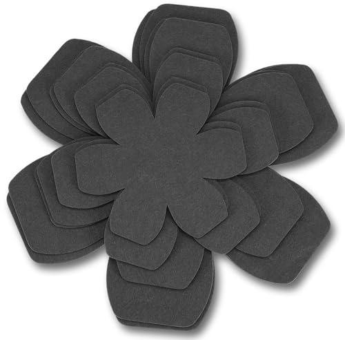 Oruola 8pcs Pan Separators Protectors,Pan Protectors for Stacking,4 Sizes Felt Pot Protector for Stacking,Avoid Stratching or Marring Perfect for Glass Ceramic Plates Cookwares(15/20/25/30 CM,Black)