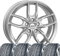 4 Winterräder Allwetter Tallin 7,5x17 ET 40 5x112 Schwarz mit 215/55 R17 98W HAN Kinergy 4S 2 H750 XL FSL M+S 3PMSF kompatibel mit VW Touran Passat Arteon
