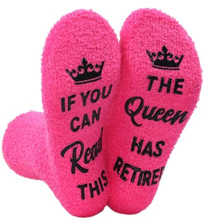 Elfinfi Calze Simpatiche Donna, Calzettoni Donna Invernali Regali, Calzini Divertenti, Calore Invernale Calze Pelose Regalo per Migliore Amica Speciale Festa della Mamma Compleanno Natale