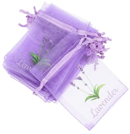 Garneck 50 Stück Kordelzug Beutel Für Lavendel Leere Duftsäckchen Aus Atmungsaktivem Mesh 5g Kapazität Für Aromastoffe Und Aufbewahrung in Schränken Und Schubladen