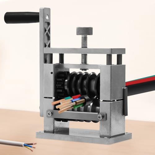 Máquina pelacables manual de 6 canales, herramienta pelacables de 3,4 mm de diámetro - 17 mm, pelacables para cables de piel blanda, cables de varios núcleos, cables de alto voltaje