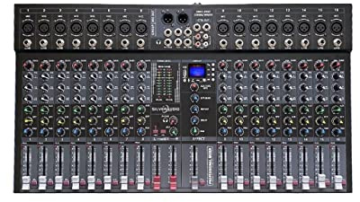 Mezclador de audio, Mezclador profesional de 16 canales de salida única BT con efecto de reverberación que se puede utilizar for actuaciones de canto Para guitarras, bajos y teclados