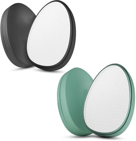 Nano Glas Hornhautentferner – 2 Stück Hornhaut Entferner Fuß, Hornhautfeile für sanfte Fußpflege, Fußraspel zur Hornhautentfernung nass & trocken, mit Staubschutz