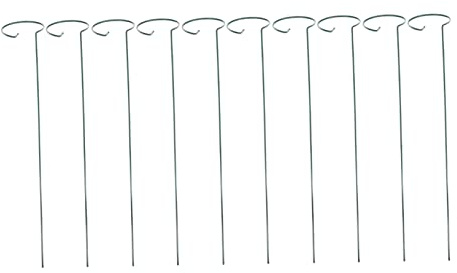 ifundom 10piezas Estacas De Hierro para Plantas Soportes De Soporte Floral De Jardín