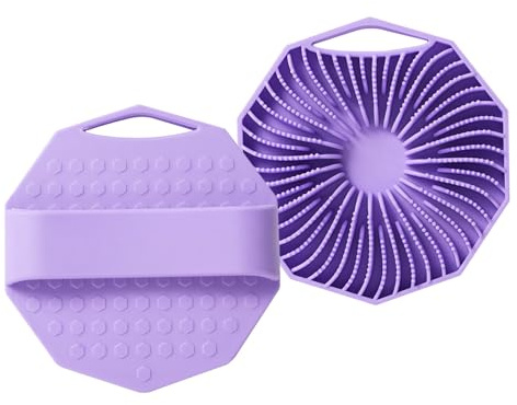 Estropajo Para Ducha Corporal, Cepillo Exfoliante para Ducha y Masaje Corporal, 2 Piezas Masajeador De Silicona Y Accesorios De Baño Para Hombres Y Mujeres