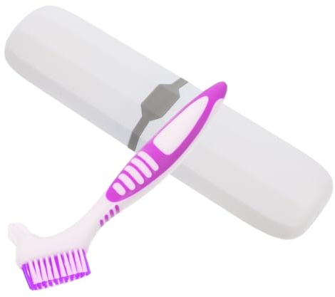EXAOMBLE Kit de Viaje para Cepillo de Dientes de Doble Cara y Estuche de Almacenamiento Portátil de Pp, Elimina el Mal Aliento, Adecuado para Viajes y Negocios