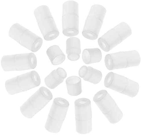 CLISPEED 50pcs White Plastic Safety Breakaway Clasps for Lanyards and Bracelets Durable Rope Connecting Buckles for DIY Crafts Handcrafted Strap Fastening Accessories