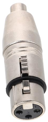 NOLITOY XLR Adapter Poliger XLR Female Buchse Audioverbindung Kompatibel mit Mikrofonen Recorder Kompakter Audioadapter für Studio und Live Einsatz