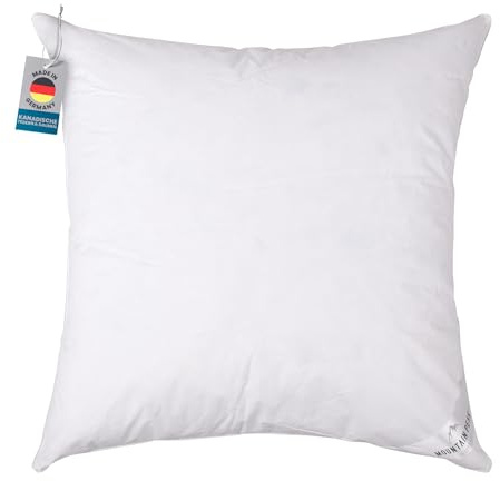 Bestlivings Kopfkissen Mountain Peak (80 x 80 cm) Made in Germany, Federkissen (80% Federn / 20% Daunen) ÖKO-Tex mit Perkal-Baumwoll Bezug, maschinenwaschbar