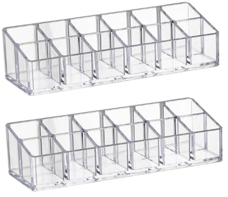 PENIKOKO 2pezzi Organizer per Lucidalabbra in Plastica Trasparente da Espositore per Rossetti Organizzatore di Rossetti per Scrivania