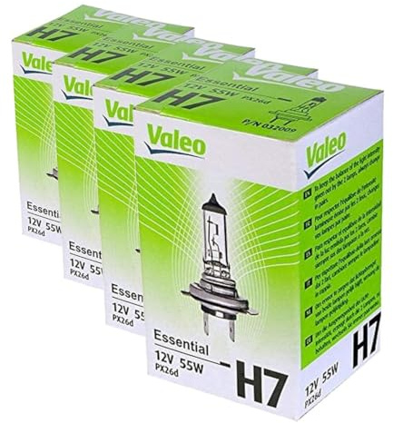 Valeo Ampoule Halogène ESSENTIAL 32009 H7 55W lot de 4