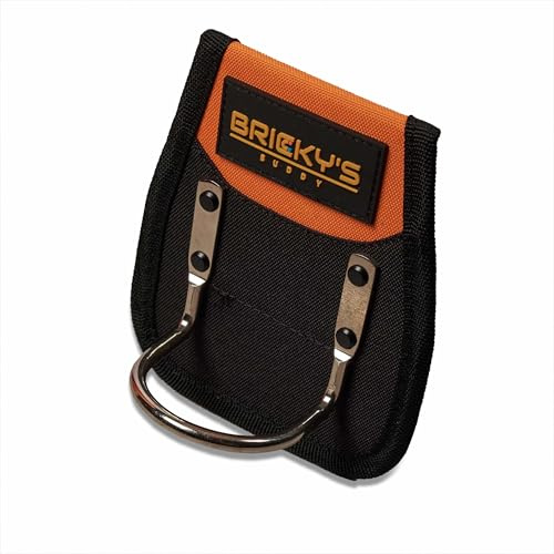 Bricky’s Buddy Hammer Holder – Heavy Duty Belt Holder with Rustproof Metal Loop, Reinforced Riveted Design for Builders, Roofers & Tradespeople