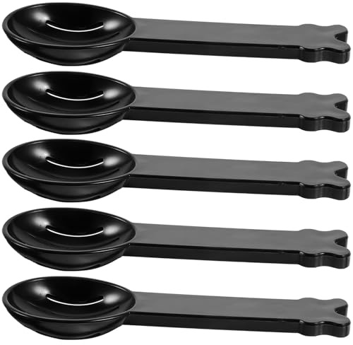 Didiseaon Cuchara Coladora de Arena para Baño de Hámster, Plástico Duradero y Liviano, Paquete de 5 Piezas, Fácil de Usar para Limpieza en Baño de Mascotas Pequeñas Color Color Aleatorio