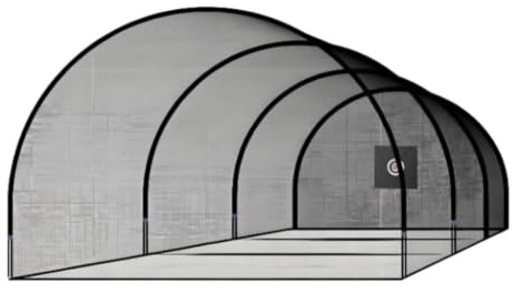 FytStycale Jaula Bateo Béisbol Portátil Jaula Bateo Resistente Red Béisbol y Sóftbol con Arco para Beisbolistas, Entrenadores, Jardín