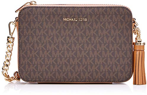 Michael Kors 32F8GF5M2B-200 JET SET MD CAMERA BAG Donna BROWN Taglia Unica