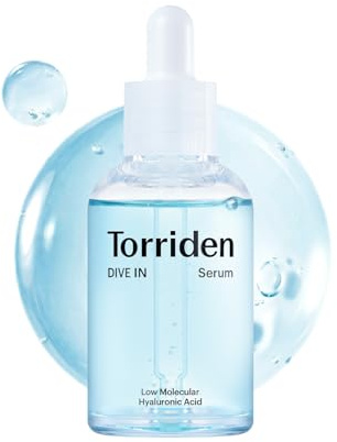 Torriden DIVE IN Hyaluronsäure Serum 50ml (1,69 fl.oz.) | Tiefenwirksame Hydratisierung für strahlende Haut | Mit Hyaluronsäure, Panthenol und Allantoin | Koreanisches Gesichtsserum.