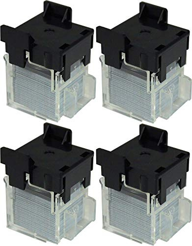 Max 20FE Heftklammerkartusche, 2000 Heftklammern pro Kartusche, hergestellt für EH-20F Elektronisches Heftgerät, 10 Millimeter langx5.5 Millimeter hoch, Heftklammern bis zu 20 Blatt Papier, 4 Stück