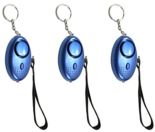 Othmro BJY-L002 Lot de 3 porte-clés avec lumière LED Bleu 120 dB