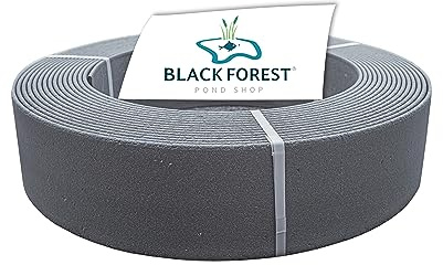 Premium Rasenkante in Grau - Robuste Beetumrandung & Mähkante, 7mm Stärke, 19cm x 20m - Langlebige Beeteinfassung & Profilkante
