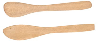 Cabilock 4 Stück Mini-Marmelade-Creme- Kuchenschaber Küchenspatel Schaber Dessertlöffel Gebäckschaber Buttermesser Holzschneider Brotmesser Sandwich-Holzmesser