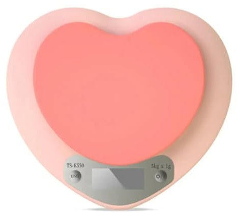 Balance de Cuisine 5kg/1g balance de cuisine numérique haute précision for aliments pesant la balance des aliments en forme de coeur balance électronique rose outils de cuisine Balance Balance de Cuis
