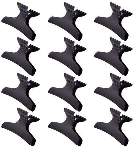 ZISHAN 12 PCS ButterflyHair Clips and Clamps for Thick Hair Styling, Women and Girls Accessories