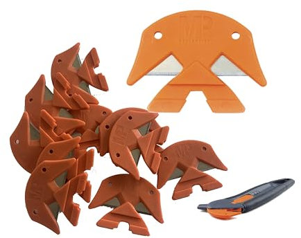 10 LAMES DE RECHANGE pour couteau de sécurité Mure & Peyrot « bec de canard » type MIOS. Réf. 446.3 professionnelles, en acier supérieur. Changement simple et rapide. Efficaces et durables.