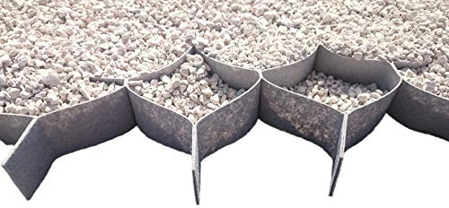 Stabilisateur de Gravier pour chemins, entrées de garages, décoration extérieure 100% polypropylène (*Pack 75 m2* 5x15x15 cm (1x15-15 m2)