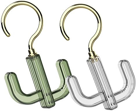 OFFSCH Upgrade-Gürtelzubehör-Set 2-teilig drehbarer Krawattenhalter Schalhalter kompakter Schrank-Organizer für schnellen Zugriff