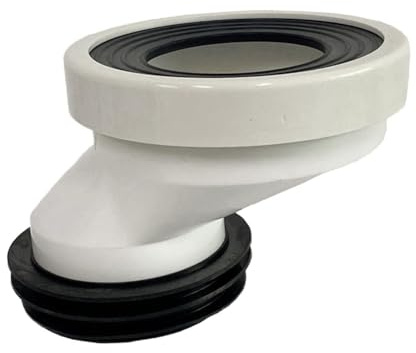 Begchy Versetzter WC-Flanschverbinder WC-Flansch-Schalthebel für Sanitär-Entwässerungssysteme, Schaltung 5 cm