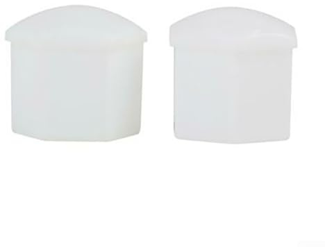 Auto-Radmutter-Abdeckungen, Staubkappe, Weiß, 20 Stück, 19 mm Größe