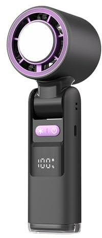 Ventilador de potente plegable, pequeño ventilador personal | Ventilador de escritorio con pilas Ventiladores personales - Ventilador de mano silencioso, ventilador de bolsillo portátil para familiare