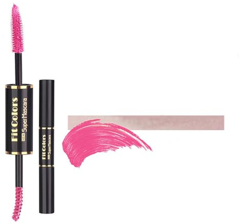 Mascara Colorato A Doppia EstremitàImpermeabilelunga Durataspessoremascara Coloratotrucco Occhi (6 ROSA, Taglia unica)