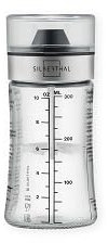 SILBERTHAL Mezclador de aliño y vinagretas Graduado 350ml - Botella aliño para ensaladas- Aliñador para ensaladas Cristal - Salad Dressing Shaker