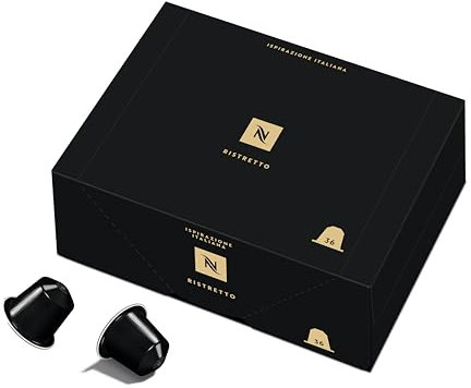 Nespresso Original Coffee Pods - 36 Inspiranzione Ristretto Capsules for Nespresso Machines. Make Espressos, Cappuccino and Macchiato at home. Made with Robusta coffee beans. Recyclable Pods