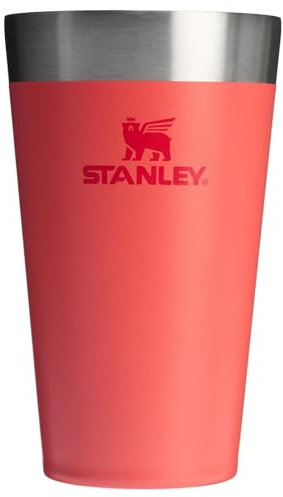 STANLEY Stacking Tumbler 0.47L Water Bottle - Hot Coral - OS