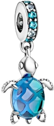 PANDORA Murano Sea Turtle Dangle Charm- With Gift Box