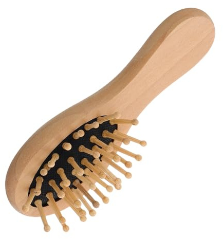 LABRIMP Peigne De Massage Bois Massif Peigne Démêlante Antistatique Conçu Pour Cheveux Longs Ou Épais Massage Cuir Chevelu Compact Et Portable