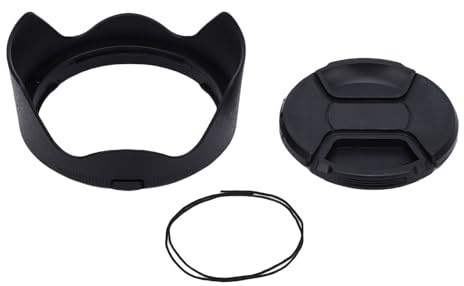 Denash Paraluce per Paraluce per Fotocamera Z 24-70mm F/2.8 S Paraluce con Copriobiettivo da 82 Mm, Paraluce Reversibile in ABS per Obiettivo della Fotocamera