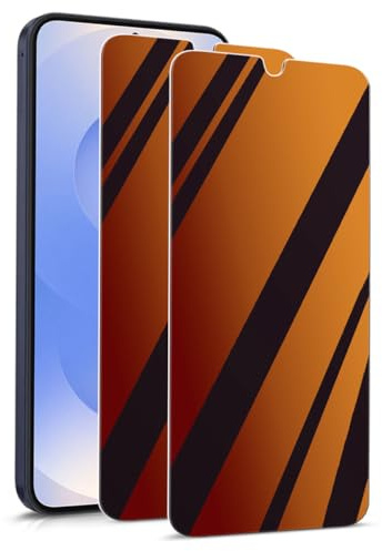 KARYLAX - 2 Pièces Protection d'écran de confidentialité (Orange), Film Protecteur Anti-Espion Effet Miroir Privaty Anti lumière bleue Compatible pour Smartphone OnePlus 15