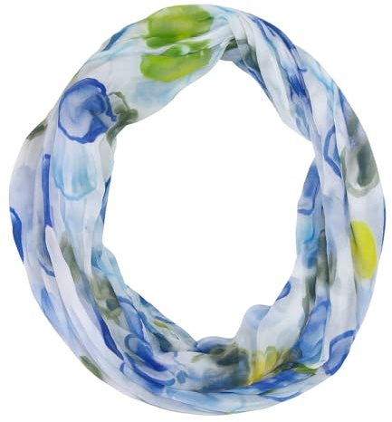 beybey® Damen Seide Loop Schal in herrlichen Farben und ein Batik Punkte Loopschal zum Verlieben Seidenschal