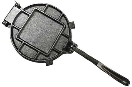 HVRFJXI Presse à tortillas en fonte pour une épaisseur uniforme de pâte multi-usage avec poignée ergonomique Outil de cuisine en fonte pour cuisine