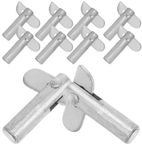 DIYEAH Perno di Bloccaggio Zincato 12mmx45mm per Ponteggi e Parapetti, Set da 10 Pezzi, Accessori per Impalcature Perni di Fissaggio Staccabili, per Montaggio e Fissaggio Sicuro di