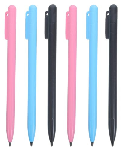 PERSELOSO 6pcs LCD Writing Tablet Stylus Pens, Replacement Drawing Tablet Pen for Touch Screen Drawing, Kids Painting Pads, Doodle Board 5.5 Inch
